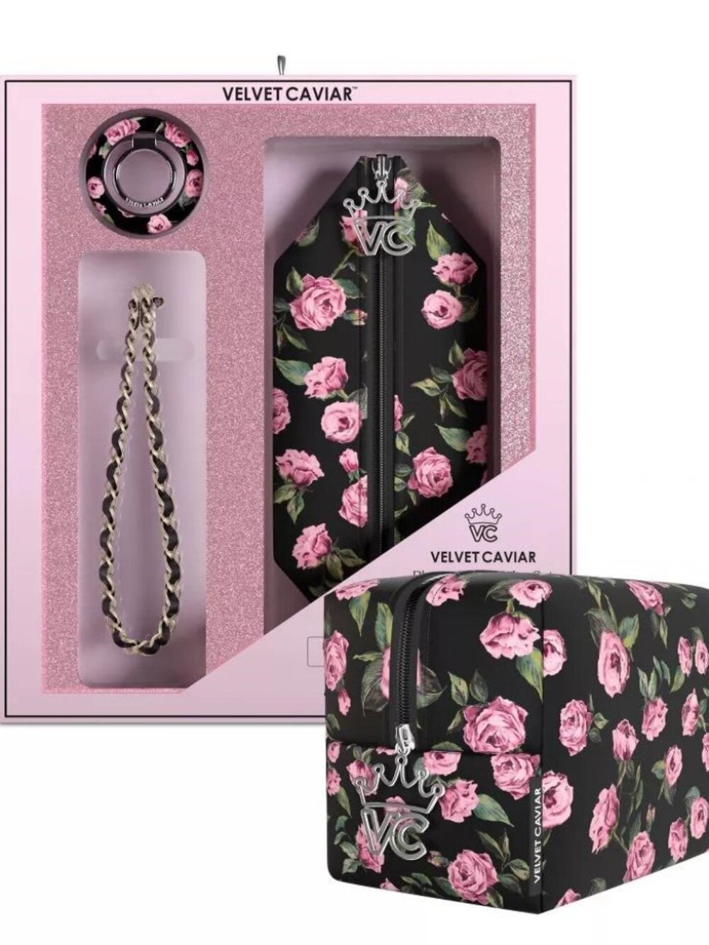Velvet Caviar Large Gift Set Pink Rose Floral NWT